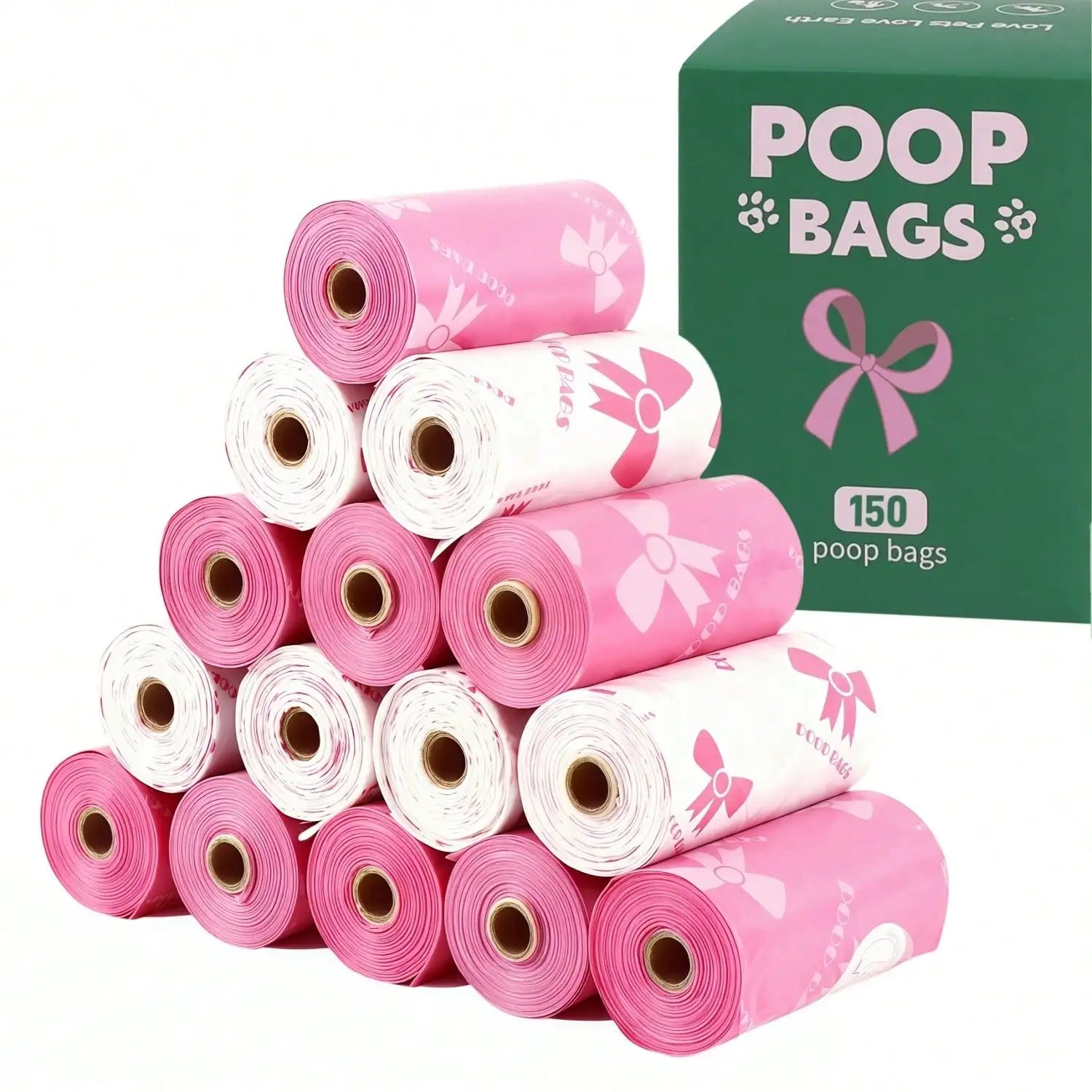3/6/10/12 Rollos de bolsas higiénicas para mascotas