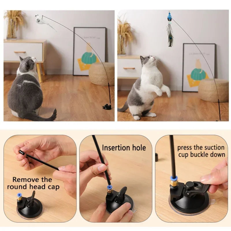 Varita de juego interactiva para gatos